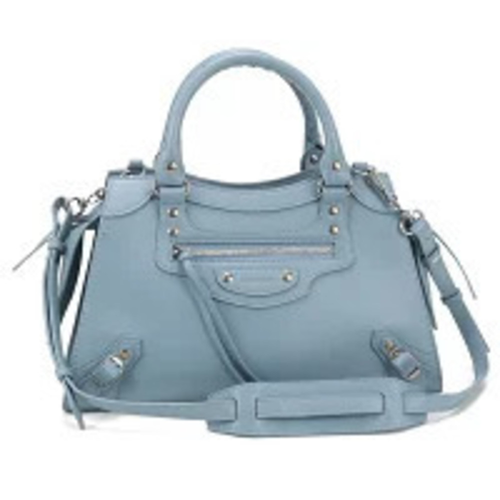 Balenciaga Handbag Leather Blue Bag
